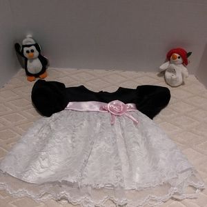 Pretty lace and velvet party dress